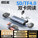绿巨能（llano）4.0高速读卡器SD/TF同读USB/Type-C二合一多功能内存卡读取适用电脑手机苹果佳能大疆Pocket3/4