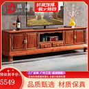 质道 红木家具 非洲花梨（学名：刺猬紫檀）客厅影视柜茶几 电视柜素板明清古典中式地柜 2.2米电视柜