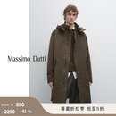 Massimo Dutti折扣季2026男装通勤风可拆式内衬长款派克棉服外套03109443 摩卡灰 XL (185/108A)