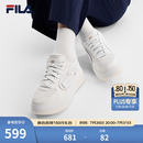 FILA 斐乐官方女鞋BELLIS OG板鞋2026夏季新款休闲鞋老爹鞋运动鞋 白中白-BB 37.5