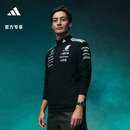 adidas梅赛德斯AMG马石油F1车队运动半开襟套头衫男阿迪达斯   黑色   XL