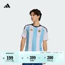 adidas阿根廷队国家队世界杯主场助威版足球短袖球衣男装阿迪达斯   白/冰晶蓝   L