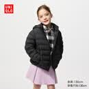 优衣库童装男女童PUFFTECH空气棉服可机洗连帽外套486620 478123 478123/09黑色 110