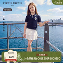 Teenie Weenie Kids小熊童装26年夏新女童学院风polo领短袖针织衫 藏青色 150cm