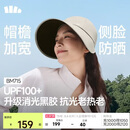 蕉下（beneunder）鸭舌帽棒球帽女士帽子大帽檐全脸黑胶遮阳帽男士帽子防晒帽BM715