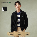 LACOSTE法国鳄鱼男装26春夏新款简约翻领拉链卫衣外套|SH0846 031/黑色 2XL 7