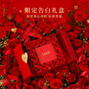 VCIXYOUpt950铂金项链女士莫桑石爱心首饰锁骨链表白礼七夕情人节送女友 需要【刻字/贺卡】拍我+红色玫瑰礼盒+顺丰空运
