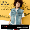 little MO&Co.力安同款力安同款姆明联名系列 童装26夏新款儿童牛仔 牛仔蓝色 160 160/76