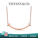蒂芙尼 Tiffany T系列 18K玫瑰金中号微笑项链李昀锐同款系列