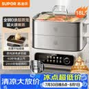 苏泊尔（SUPOR）速蒸电蒸锅 家用多功能炖蒸煮一体电热锅 0涂层不锈钢蒸屉 电煮锅 18L 多用途锅ZN30FC669