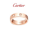 卡地亚（Cartier）LOVE系列 窄版 单钻 18K玫瑰金 LOVE戒指单枚 B4050751 京东自营
