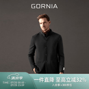 格罗尼雅（GORNIA）男士单西服舒适正装混纺时尚简约商务西装上衣GAS23310901 黑色 170B