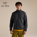 ARC'TERYX始祖鸟 COVERT 1/2 ZIP 男子 抓绒衫 Black Heather/黑灰色 M