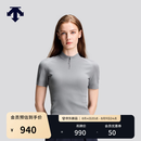 迪桑特（DESCENTE）WOMEN’S BLEU女士亲肤半拉连修身短袖针织套头衫 GY-灰色 S (160/80A)