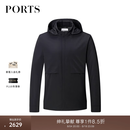 PORTS宝姿秋冬款时尚休闲宽松舒适休闲保暖短夹涤棉服MM9J116NZO007 BLACK M