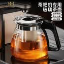 咏幻茶壶茶吧机水壶泡茶壶单茶具饮水机茶水壶 青竹绿900ml+6只品茗杯130ml+胡桃色白 801mL[含]+900mL[含]