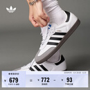 adidas「T头鞋」SAMBA OG经典复古板鞋德训鞋男女阿迪达斯三叶草   白/黑/浅灰   38