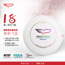翼鲲飞盘（YIKUN DISCS）175g标准飞盘成人户外运动专业健身飞碟竞技回旋玩具比赛级 白彩虹10片装