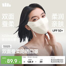 蕉下（beneunder）真丝防晒口罩女双面蚕丝夏季医美遮阳透气防紫外线防晒面罩SS025