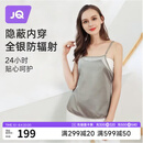 婧麒（JOYNCLEON）防辐射孕妇装吊带内穿肚兜隔离布防护衣服上班族 银灰色L码JY0033