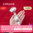 归银堂银如意足银999纯银茶宠做工精美如意摆件收藏高端送礼 200克+证书