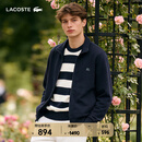 LACOSTE法国鳄鱼男装26春夏新款简约翻领拉链卫衣外套|SH0846 166/藏青色 XL 6