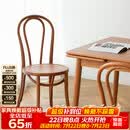 小半家具全实木餐椅家用北欧客厅简约现代靠背椅18号椅原木书桌复古椅