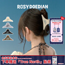 ROSYDOEDIAN RDD撇起系列闪钻抓夹 带钻发抓女款简约发卡鲨鱼夹发夹 黑色波点