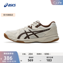 亚瑟士ASICS羽毛球鞋男女同款舒适稳定耐磨透气抓地运动鞋 RIVRE CF 米黄色/棕色 42.5