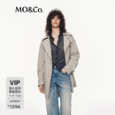 MO&Co.【C+系列】风衣摩安珂春秋磨毛外套附腰带 砂砾色 M /165