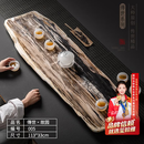 玺翰雅（ROYHOYE）高端木化石茶盘家用新中式石头茶台大师艺术雕刻轻奢排水式石托盘 傳世005