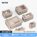 Miyo旅行收纳袋压缩便携行李箱衣物收纳包出差旅行套装衣服分装收纳袋 [卡其×6]适用24-28寸行李箱 旅行收纳套装[防泼耐脏]