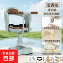 前置儿童座椅电动车可旋转适用雅迪爱玛电瓶车通用型宝宝安全坐椅 【G绿色】一键旋转_升降减震+直把扶手_升级小熊防撞垫