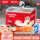 澳柯玛（AUCMA）338 升雪糕柜商超卖场海鲜生鲜速冻保鲜冰柜商用玻璃门冷冻展示柜 - 30℃深冷一级能效 SD-338HA