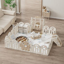 迈奇游戏围栏地上室内家用乐园婴儿安全爬行垫防护栅栏 豪华型C组合(200x240)