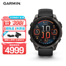 佳明（GARMIN）Fenix8旗舰黑-47mm飞耐时8户外运动手表心率跑步骑行滑雪