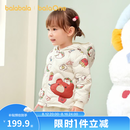 巴拉巴拉童装宝宝羽绒服秋冬季婴儿轻薄儿童外套上衣造型萌趣男童女童反季 白红小熊薯条00366-白鸭绒 -208425107204 100 cm