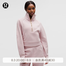 lululemon丨Scuba 女士超宽松款烟囱领卫衣*拉绒 LW3IFSS 瓷韵粉/金 XS /S