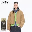 江南布衣（JNBY）【商场同款】25冬新品棉衣宽松翻领5PBB1553H 253/茶卡其 S
