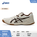亚瑟士ASICS羽毛球鞋男女同款舒适稳定耐磨透气抓地运动鞋 RIVRE CF 米黄色/棕色 42.5