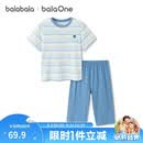 巴拉巴拉童装儿童睡衣套装夏季薄款短袖空调服男童女童家居服速干短袖裤子