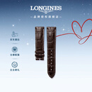 浪琴（LONGINES）名匠系列 男士哑光棕色鳄鱼皮表带L682109818