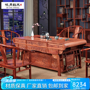 咏月 红木家具非洲花梨（学名：刺猬紫檀）茶桌实木茶桌椅组合茶几茶台