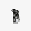 博柏利（BURBERRY）【明星同款】围巾男女 格纹羊绒围巾 黑色