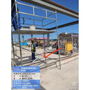 深圳新规新款门式架扣件锌脚手架活动龙门架移动工地手脚架子 1.93加0.9米护栏高宽1.26米4个轮2个踏板