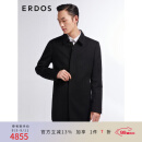 ERDOS【商场同款】冬季商务通勤简约男纯羊绒大衣 黑 175/96A/L