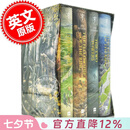 现货 指环王霍比特人魔戒4册 英文原版 The Hobbit and the Lord of the Rings 中土世界 托尔金奇幻小说 精装