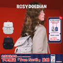 ROSYDOEDIANRDD有很多东西在包里波点双肩包大容量旅行背包简约学院风双肩包 DIANDIAN包（灰色）