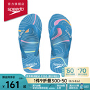 速比涛（Speedo）拖鞋柔性EVA防滑防臭人字拖拖鞋2024新款 户外休闲沙滩凉拖夹趾拖 蓝色(男款) 7