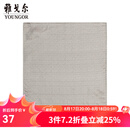 雅戈尔（YOUNGOR）丝巾男经典口袋方巾优质涤丝经典丝巾装饰方巾商场同款 浅咖YHHJ755203XQQ 均码